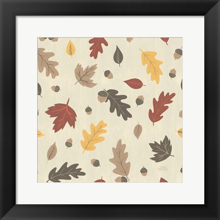 Framed Autumn Garden Pattern IVA Print