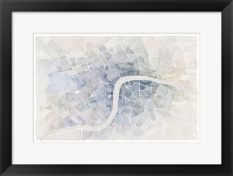 Framed Watercolor Wanderlust London Print