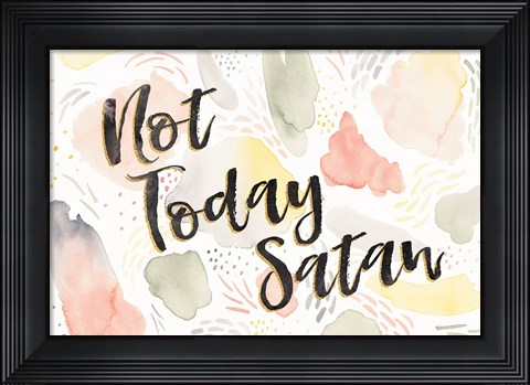Framed Meadow Breeze VI Not Today Satan Print