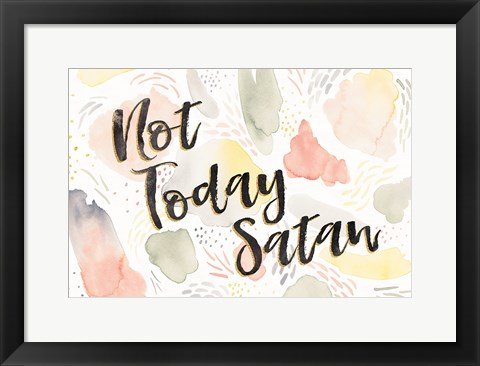 Framed Meadow Breeze VI Not Today Satan Print