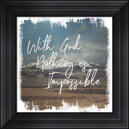 Framed Wild Wishes I With God Print