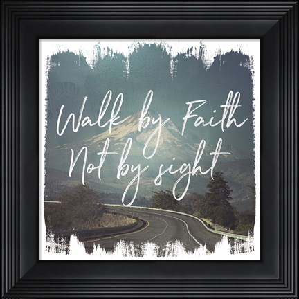 Framed Wild Wishes III Walk by Faith Print