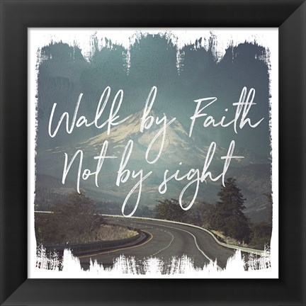 Framed Wild Wishes III Walk by Faith Print