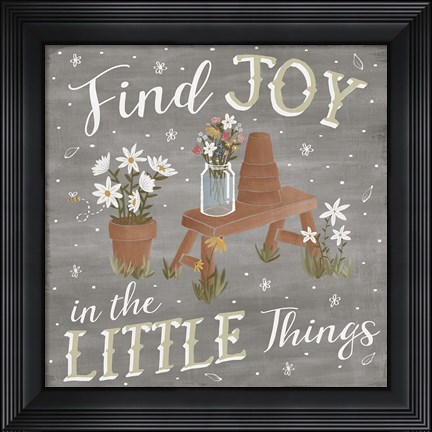 Framed Blooming Garden VI Print