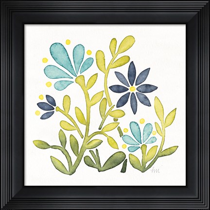 Framed Garden Getaway Flowers IV Print