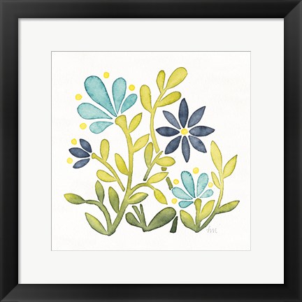 Framed Garden Getaway Flowers IV Print