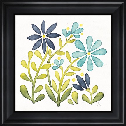 Framed Garden Getaway Flowers II Print