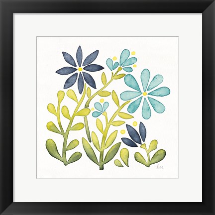 Framed Garden Getaway Flowers II Print