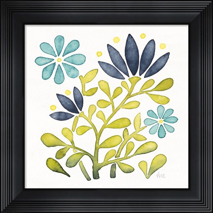 Framed Garden Getaway Flowers III Print