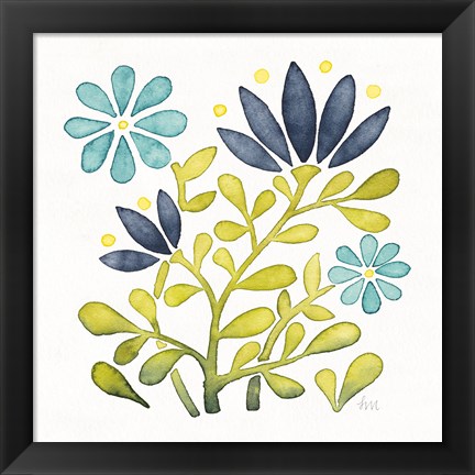 Framed Garden Getaway Flowers III Print