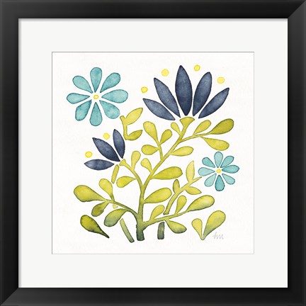 Framed Garden Getaway Flowers III Print