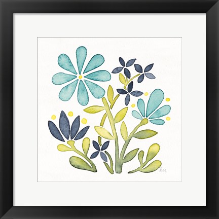 Framed Garden Getaway Flowers I Print