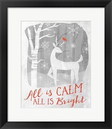 Framed Woodland Wishes I Print