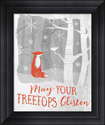 Framed Woodland Wishes II Print