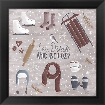 Framed Cozy Winter II Print