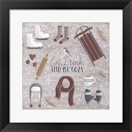 Framed Cozy Winter II Print