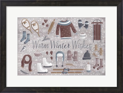 Framed Cozy Winter III Print