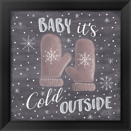 Framed Cozy Winter IV Print