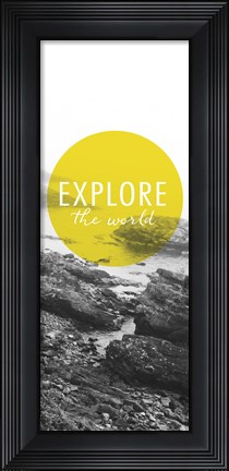 Framed Explore the World Panel Print