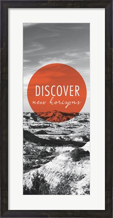 Framed Discover New Horizons Panel Print