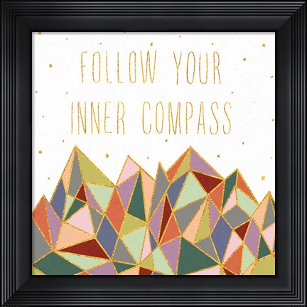 Framed Written in the Stars III on White Print