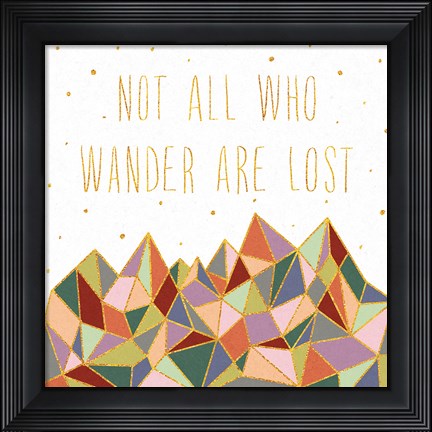 Framed Written in the Stars IV on White Print