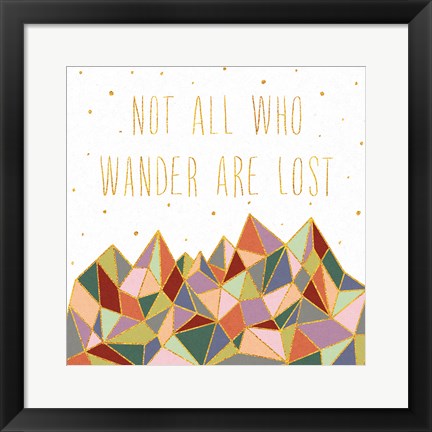 Framed Written in the Stars IV on White Print