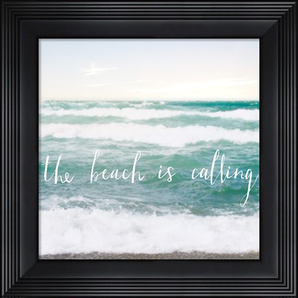 Framed Beach is Calling Print