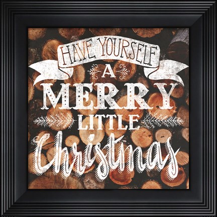 Framed Merry Little Christmas Print
