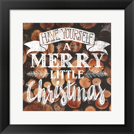 Framed Merry Little Christmas Print