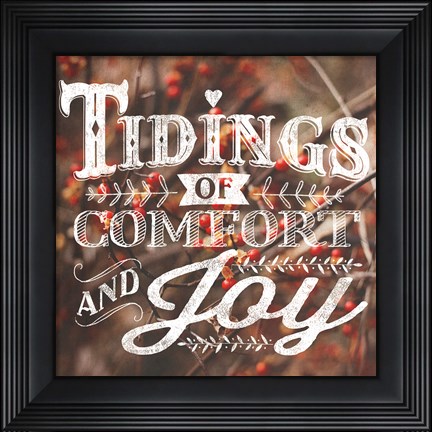 Framed Comfort and Joy Print