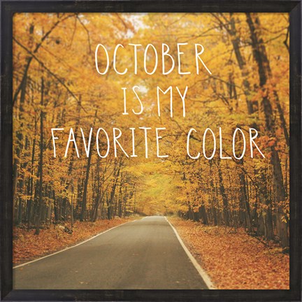 Framed October Color II Print