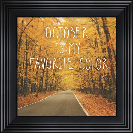 Framed October Color II Print
