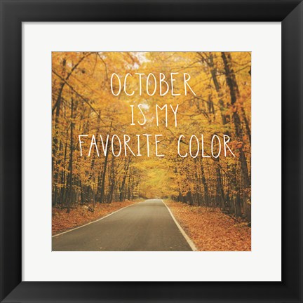 Framed October Color II Print