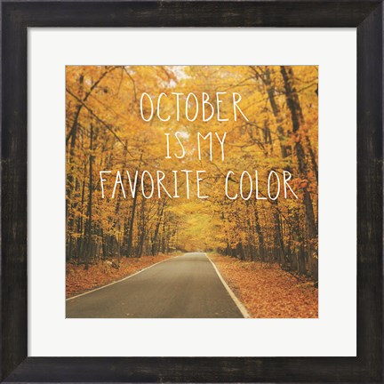 Framed October Color II Print