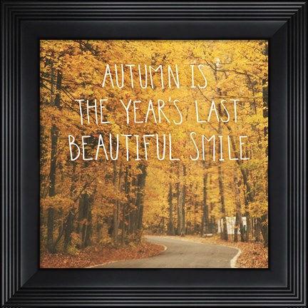 Framed October Color I Print