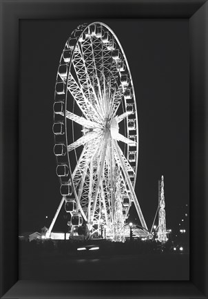 Framed Roue de Paris Print