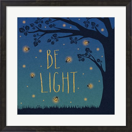 Framed Twilight Fireflies IV Print