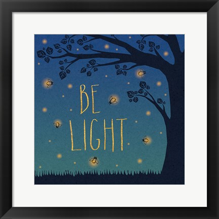 Framed Twilight Fireflies IV Print