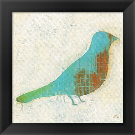 Framed Flight Patterns Bird I Print