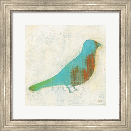 Framed Flight Patterns Bird I Print