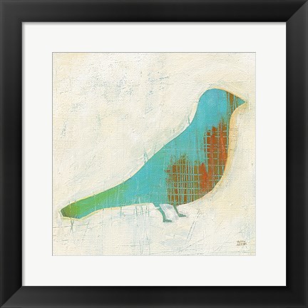 Framed Flight Patterns Bird I Print