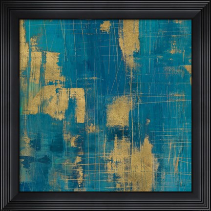 Framed Northern Lights Crop Gold Print