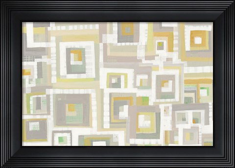 Framed Harbor Windows II Print