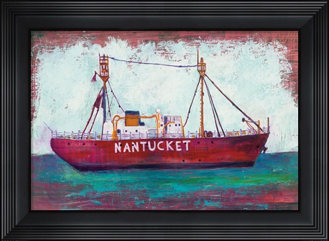 Framed Nantucket Lightship Print