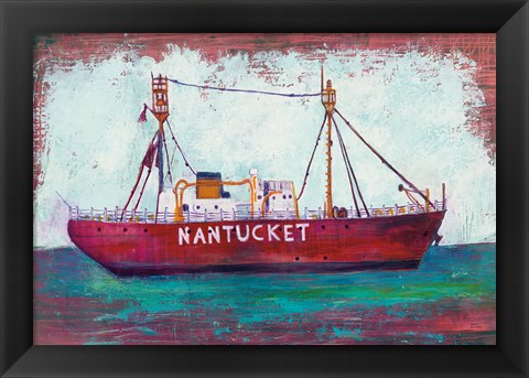 Framed Nantucket Lightship Print