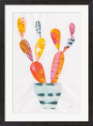 Framed Collage Cactus IV Print
