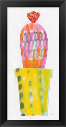 Framed Collage Cactus V Print