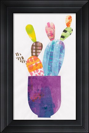 Framed Collage Cactus III Print
