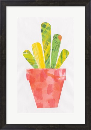Framed Collage Cactus VI Print